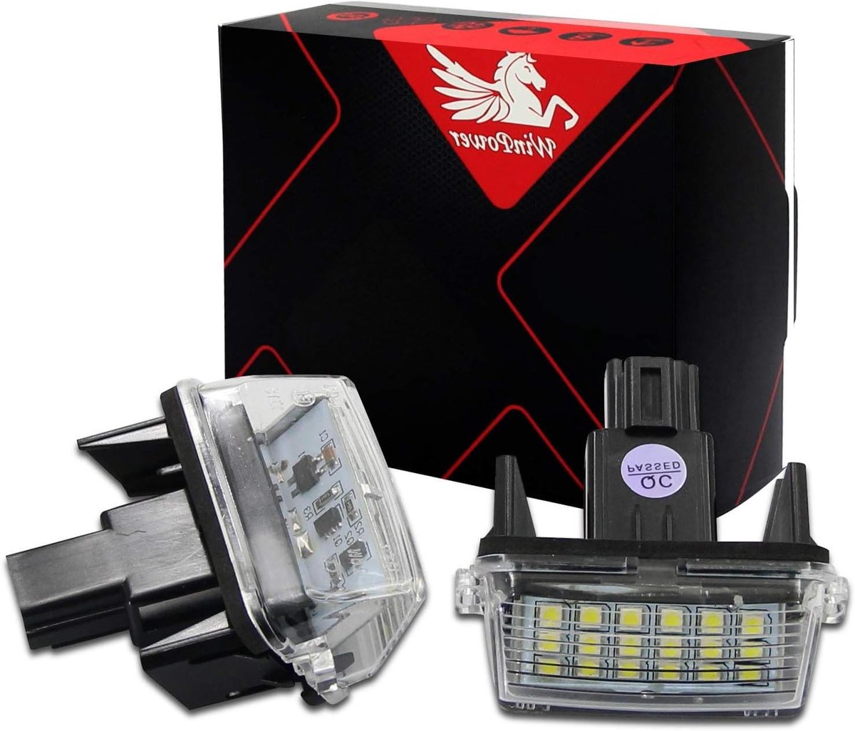 Kentekenplaatverlichting LED - Nummerplaatverlichting Xenon Wit - Auto Verlichting - CanBus Geen Fout - 2 stuks - Wit