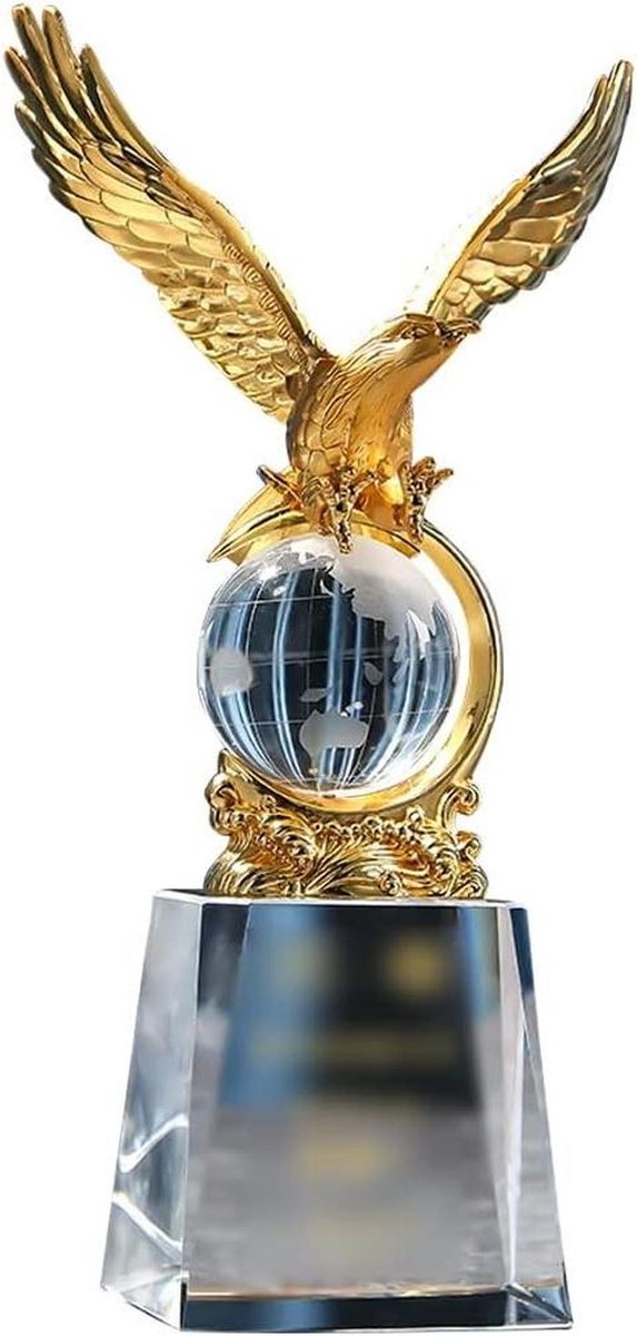 Kampioenen Trofee - Gouden Beker - Onderscheiding Uitreiken - Gratis Gravure Service - 13 x 24 cm - Goud