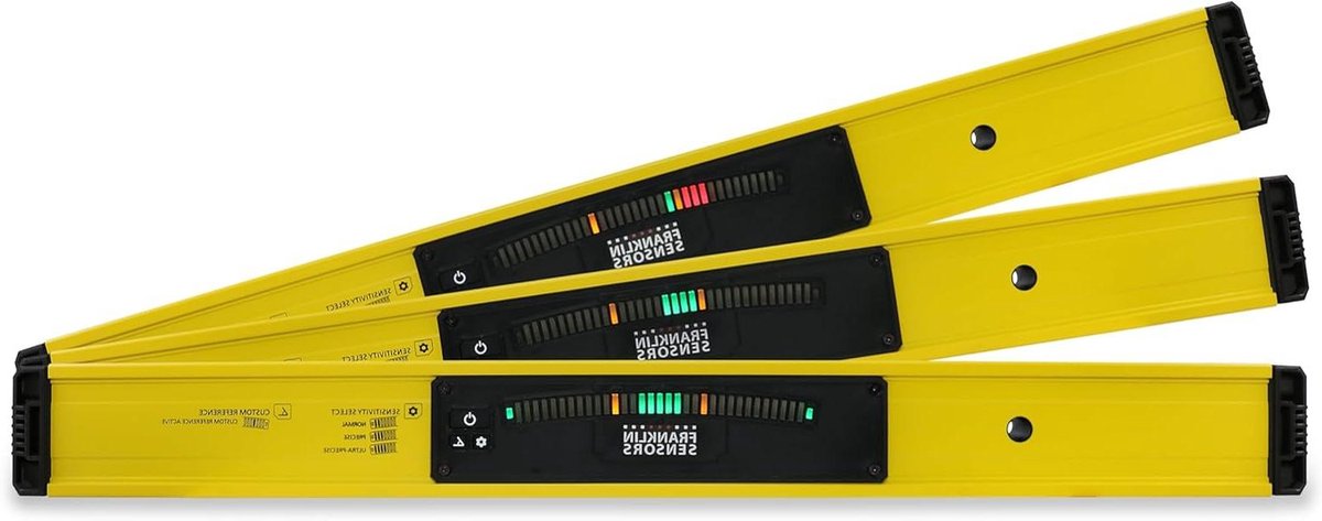 Digitale Waterpas - Niveau Tool - Precisie Meten - Adaptief Lichtdisplay - 61 cm - Geel