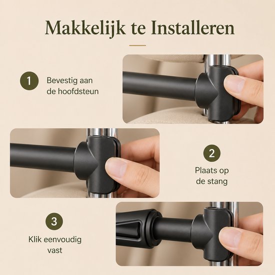 Support pour iPad LeafU® - Support de tablette pour appui-tête de voiture - Nintendo Switch/ Support de téléphone pour voiture