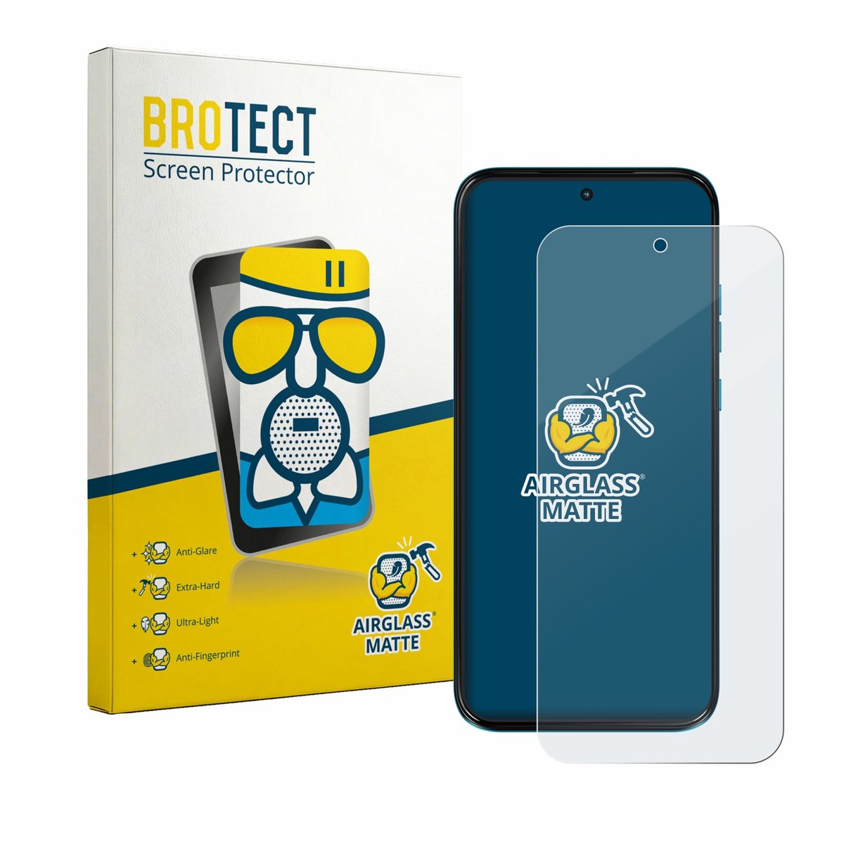 BROTECT - Screenprotector voor Motorola Moto G87 - Folie Beschermfolie Beschermglas matte