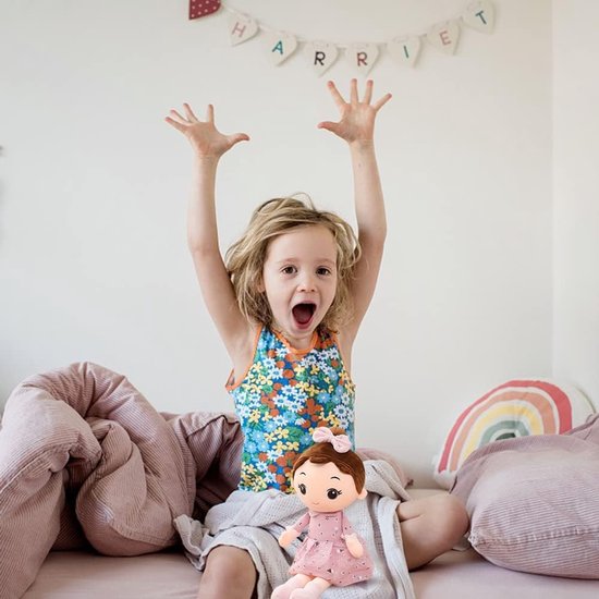 Grote Zachte Stoffen Pop Knuffel 45 cm Pluche Speelgoed Cadeau van Merkloos — afbeelding 2