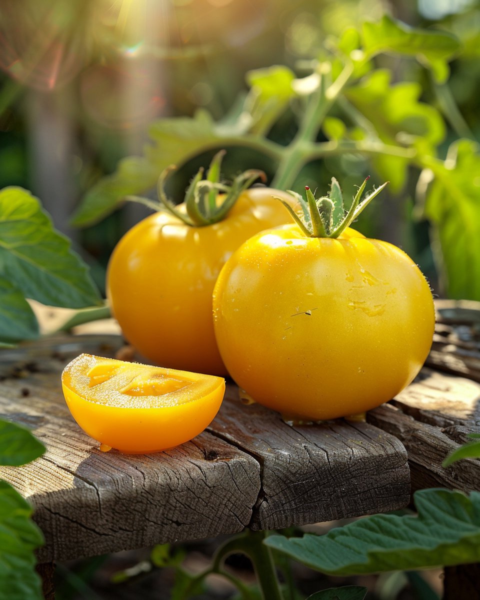 2 sets - Gele Tomaten Zaden Solanum Lycopersicum Goudgeel Rond Ras