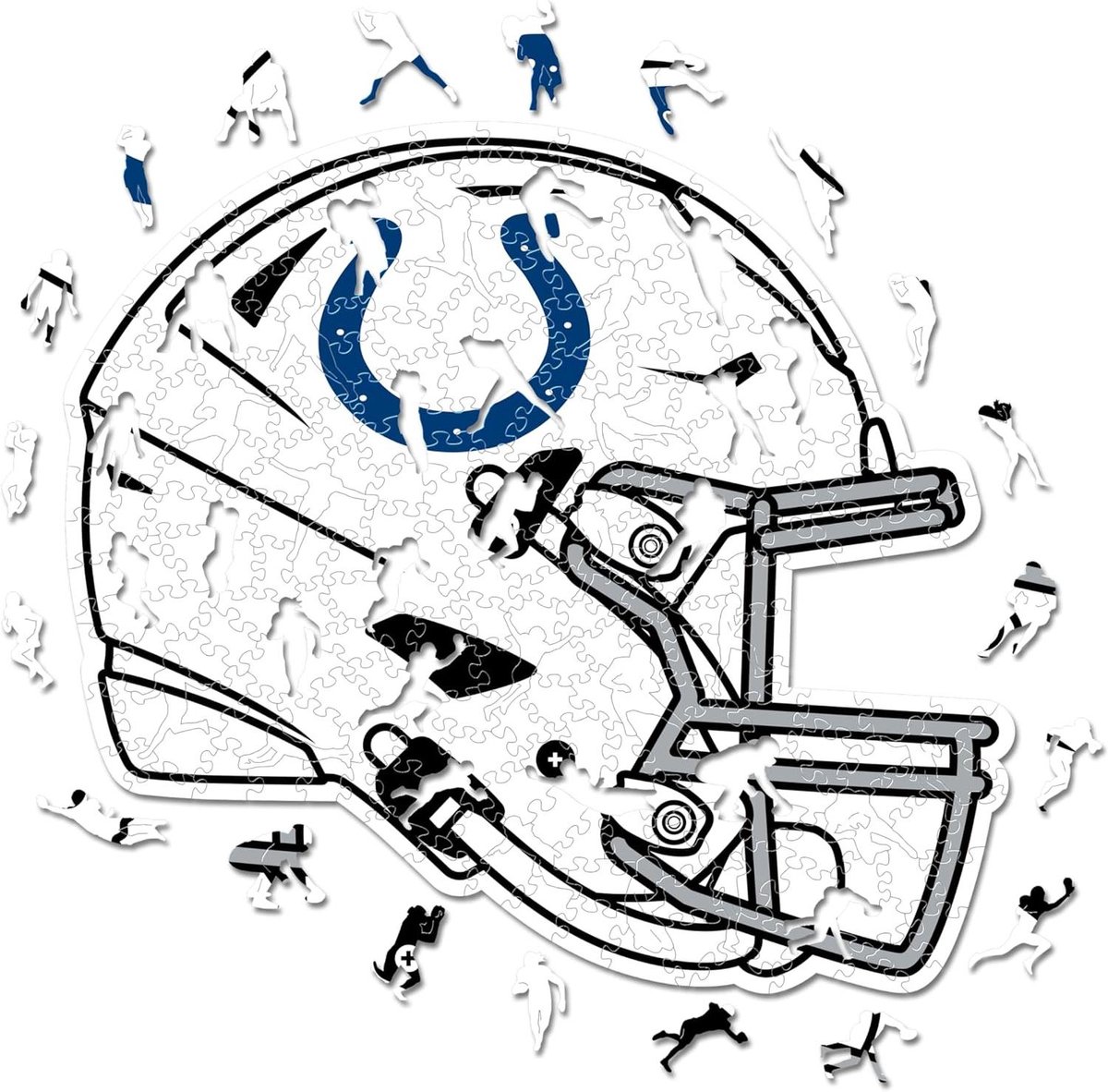 Houten Puzzel - Legpuzzel Puzzelstukjes - Ontspannen Vrije Tijd - Unieke Vorm Puzzelstukjes - 500 Stuks - Indianapolis Colts