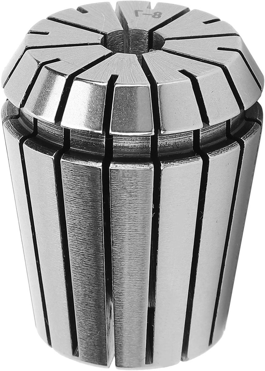 Spantang ER32 - Spantanghouder Chuck - CNC Bewerking - Hoge Precisie - 8mm Diameter - Zilverkleurig