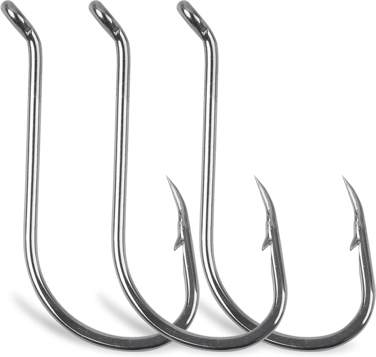 Vishaken Set - Cirkel Haken - Vissen - Scherp Koolstofstaal - 120 stuks - Geel