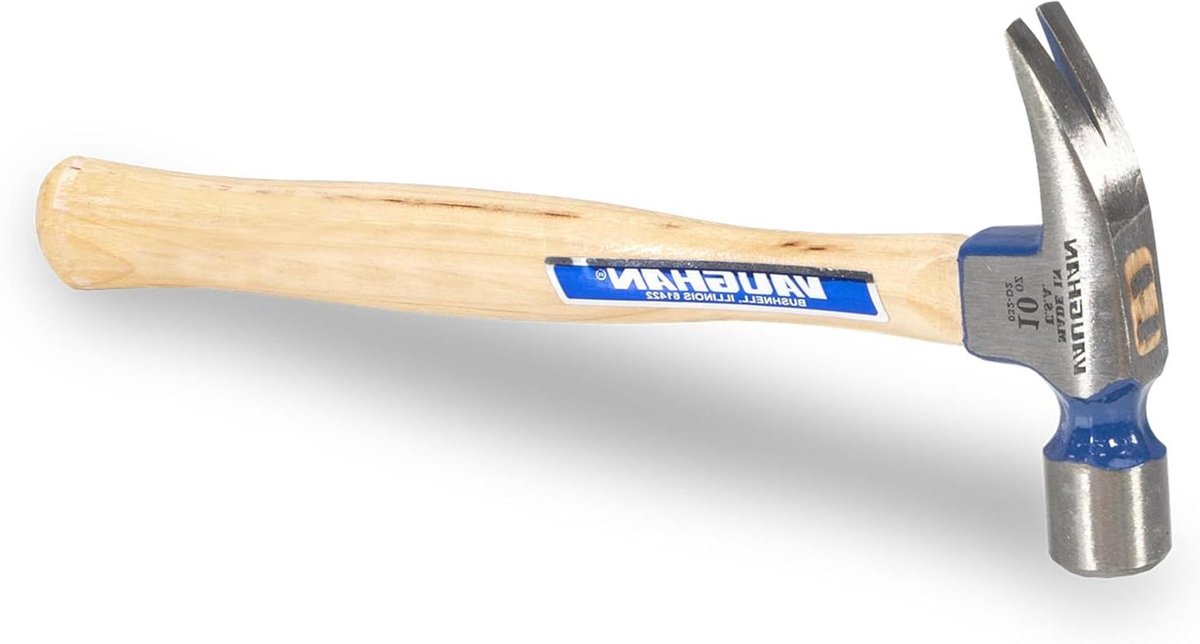 Professionele Rip Hamer - Klus Hamer - Klus Klussen - Versterkt Hickory Handvat - 10oz - Wit