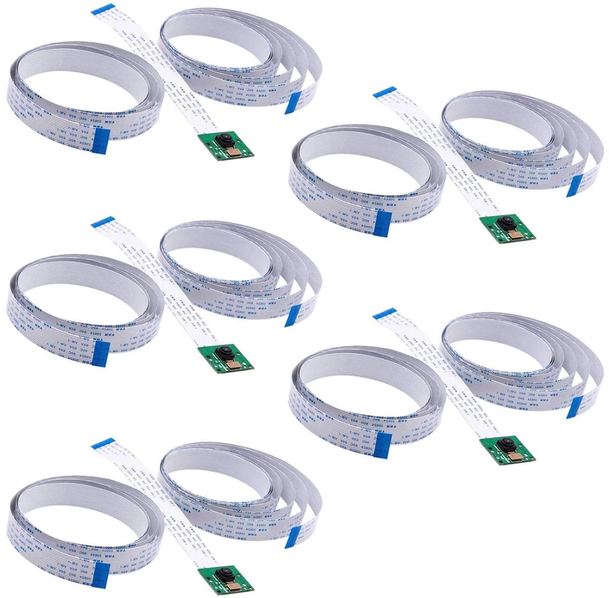 Camera Kit - Raspberry Pi Accessoire - Projecten Uitbreiden - Meerdere Kabels Inbegrepen - 5 Stuks - Zwart