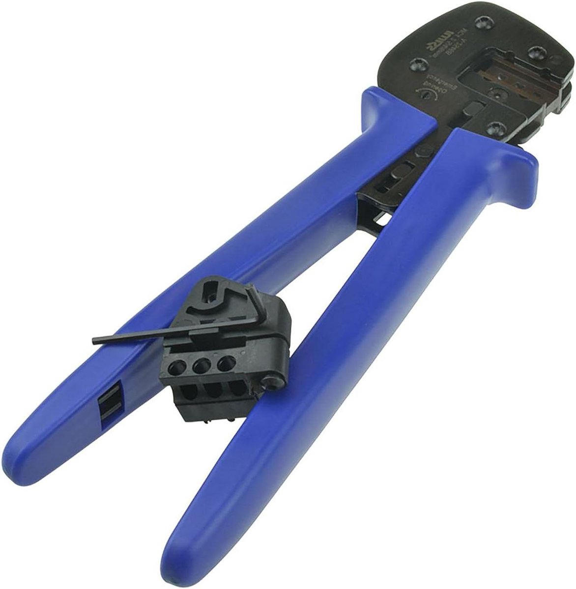 Krimptang Zonnepaneel - Connector Gereedschap - Zonne-energie Installatie - Ratelmechanisme Nauwkeurig - 2.5-6 mm - Blauw Zwart