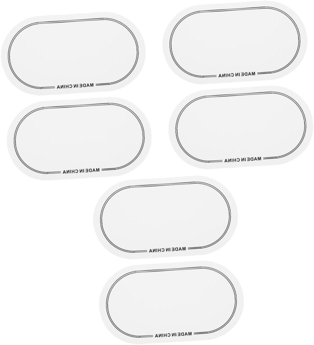 Drumvel Pads - Basdrum Patches - Geluidsdemping Drums - Beschermt Drumvel - 6 Stuks - Wit