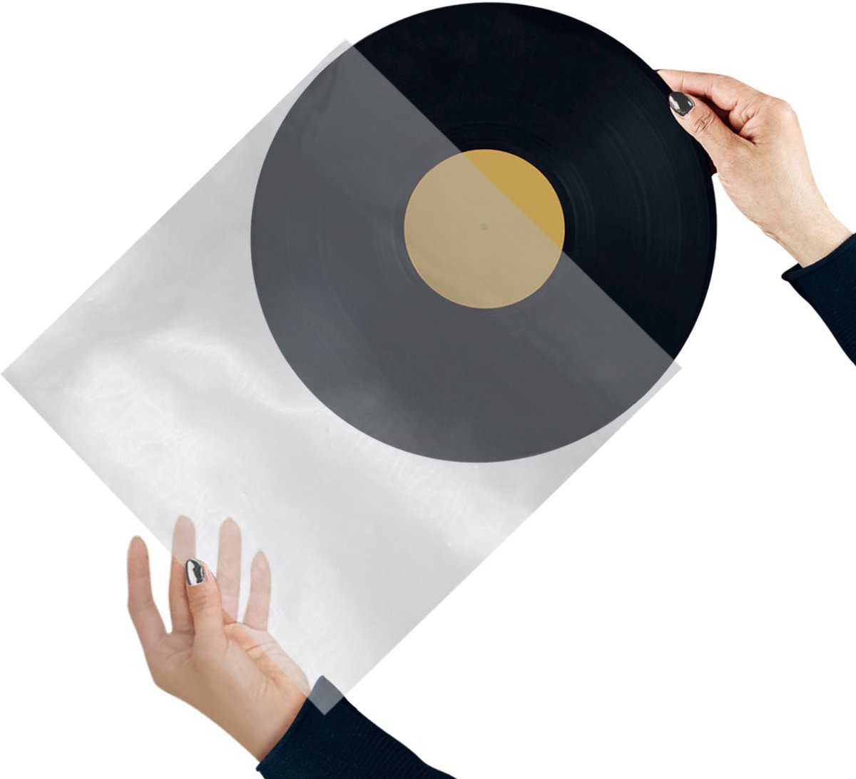 Lost In Music LP Hoezen Set 100 Stuks - Vinyl Buitenhoes - 100 Micron - Transparant - LP Hoes - Vinyl Lijst