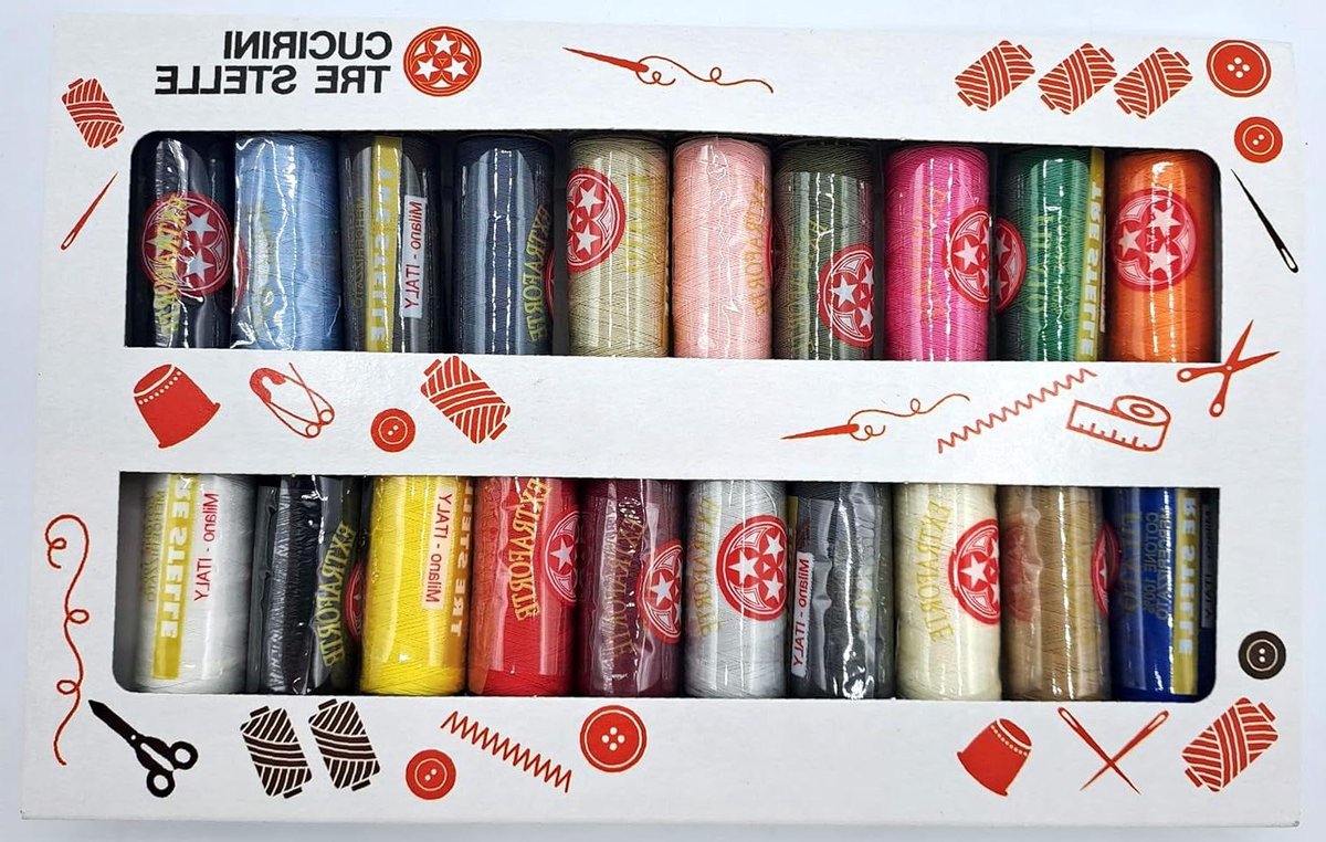Naaigaren drie-sterren merk goud (SET (100yds) katoen, 20x)