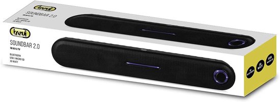 Mini Soundbar - Compacte speaker - Betere TV audio - Draadloos luisteren - 41 cm breed - Zwart van Merkloos — afbeelding 5