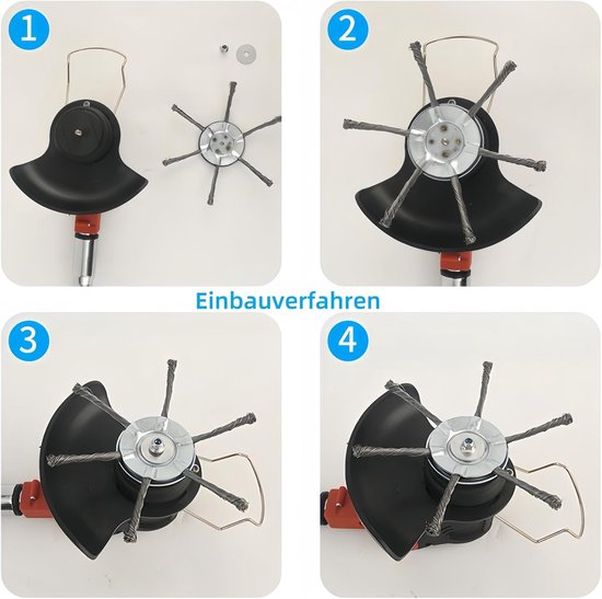 Onkruidborstel Staal - Maaikop Trimmer - Tuin Onderhoud - Universele Pasvorm - 180 mm - Metaal — afbeelding 5