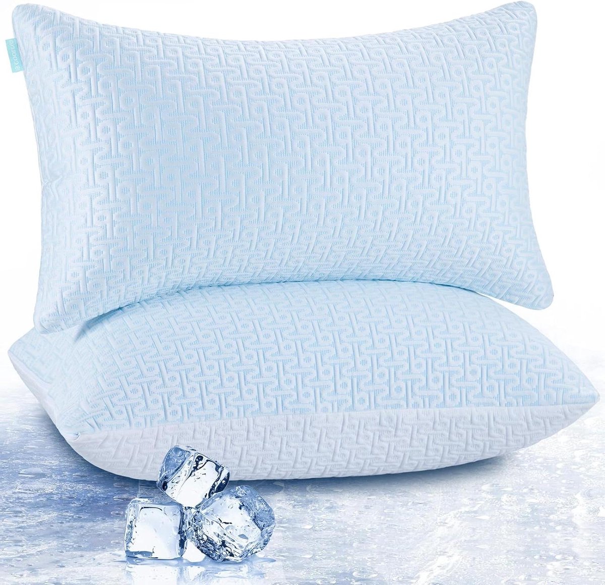 Koelkussens - Verkoelende Kussens - Comfortabele Slaap - Speciale Koelfunctie - Standaard Maat - Wit