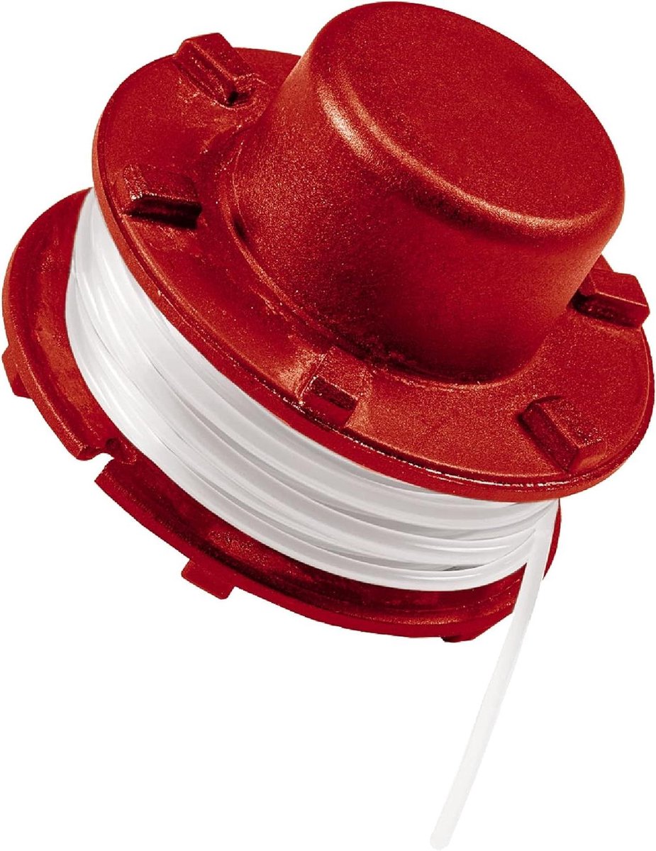 Reserve draadspoel - Trimmer spoel - Gazon onderhoud - Automatische draadaanvoer - 8 meter lengte - Rood Zwart