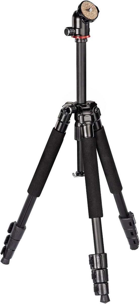 Statief Ball - Reisstatief Camera - Foto Video - Aluminium Constructie - 35-117 cm - Zwart