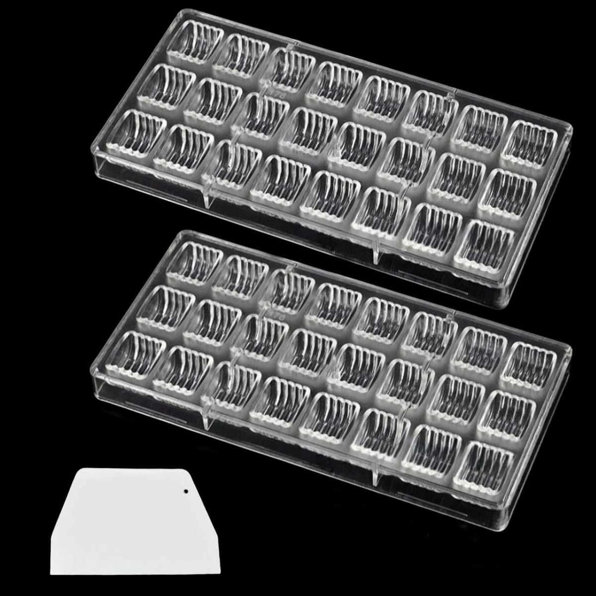 Cylindrische Golfvorm Chocoladevormen voor het Maken van Chocolade - Set van 2 Stuks, Perfect voor Creatieve Chocoladecreaties