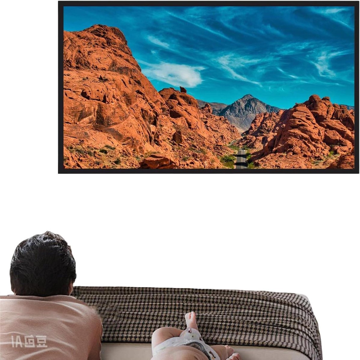 Projectiescherm - HD Scherm - Home Cinema - 160 Graden Kijkhoek - 130 Inch - Wit