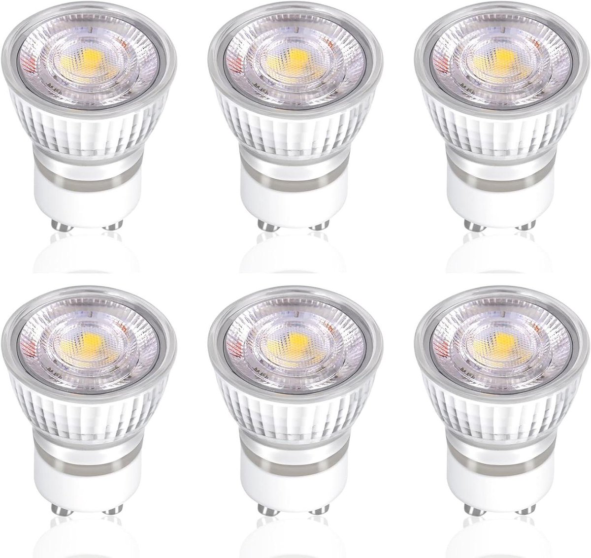 Ledlampen GU10 - Spotjes - Accentverlichting - Flikkervrij licht - 5 Watt - Wit