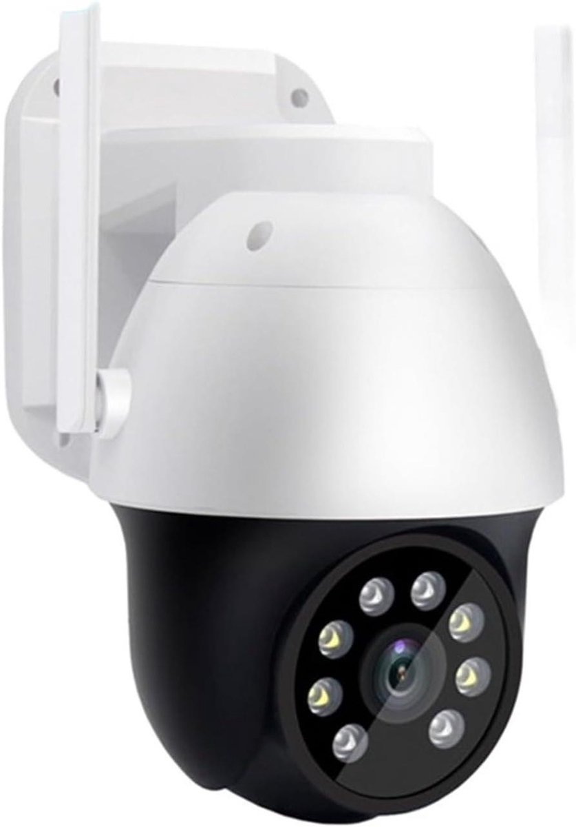 Buitencamera HD - IP camera - Veiligheid thuis - Kleur nachtzicht - 5MP resolutie - Wit