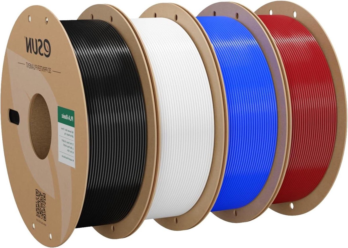 PLA Basis Filament - 3D Printer Materiaal - Snel Printen - Hoge Vloeibaarheid - 1.75mm 4KG - Multi-color