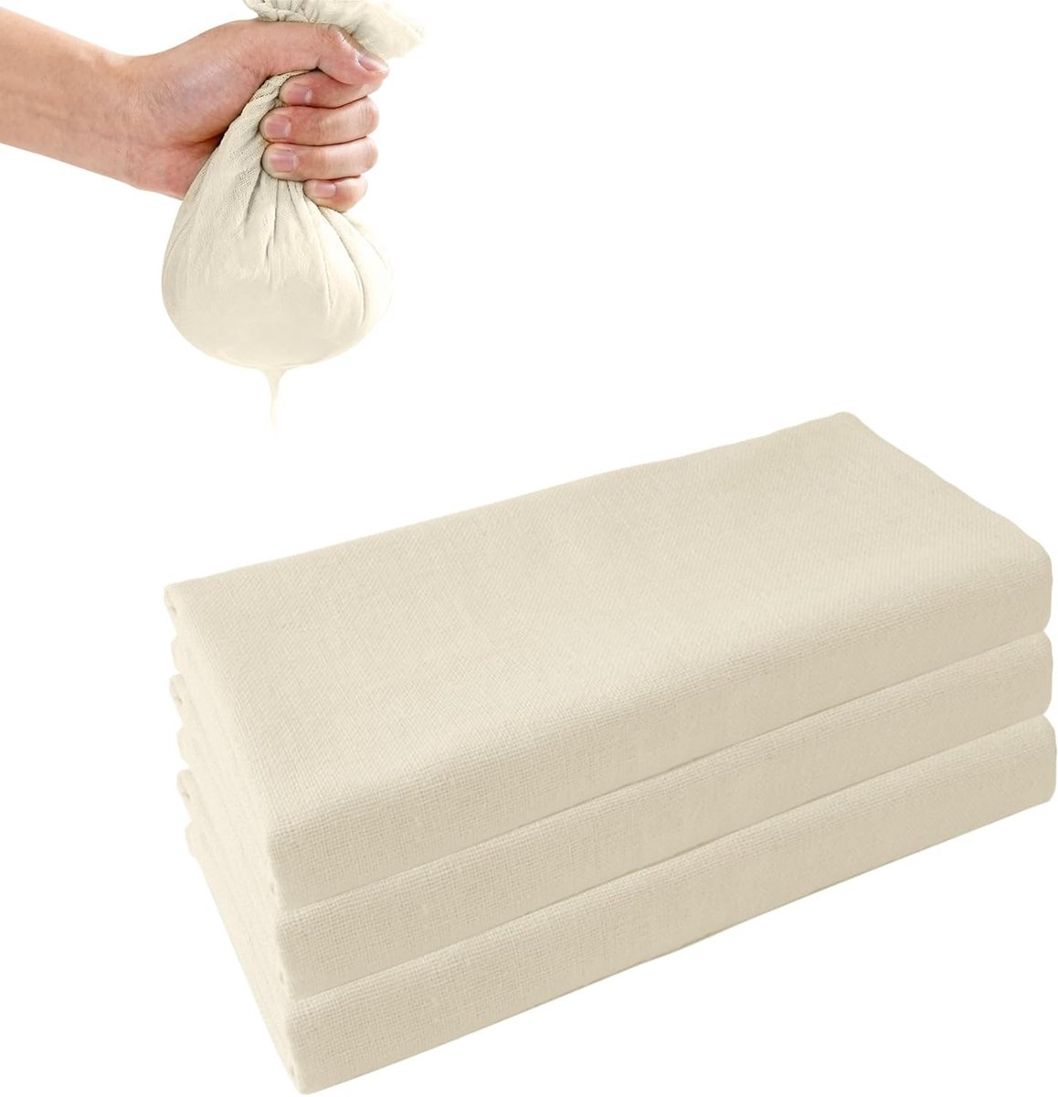 Multifunctionele Keukenmesh 50x50 cm - 3 Stuks, Perfect voor Koken, Bakken en Filtreren, Herbruikbaar en Duurzaam