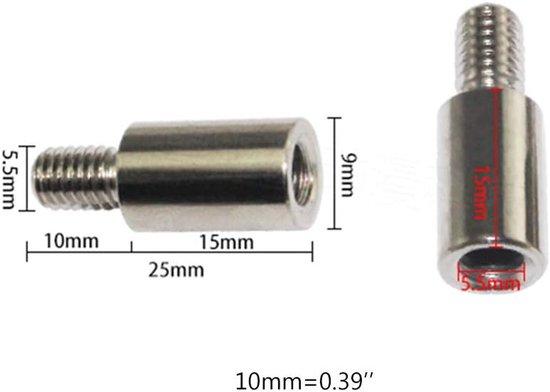 Joystick Verlengstuk - Verlengstang Set - Gaming Aanpassing - Chrome Afwerking - 15 mm - Zilver — afbeelding 5