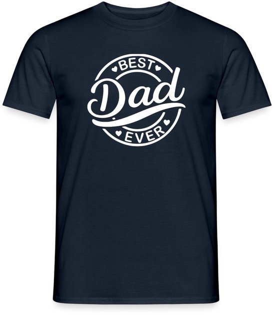 Beste Papa Ooit Badge | Best Dad Ever | Vaderdag T-Shirt Heren