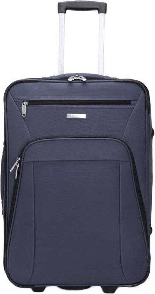 Decent Basic-Line Reiskoffer 37 liter - Handbagage koffer 53x35x20 cm - Lichtgewicht koffer - Reiskoffer - Donkerblauw