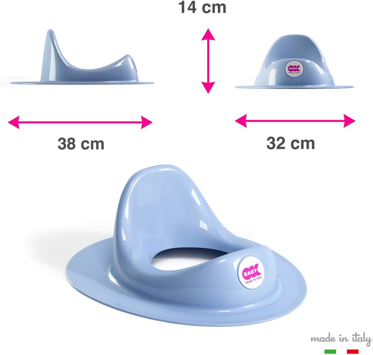 Toilet Verkleiner - Kinder Zitting - Zindelijkheidstraining - Ergonomisch Ontwerp - 38 x 32 cm - Roze