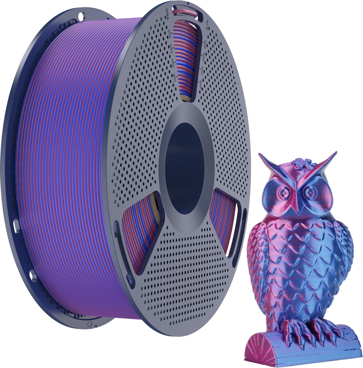 SUNLU PLA+ Silk Dual Color Rood Blauw Filament 1,75mm – 1kg