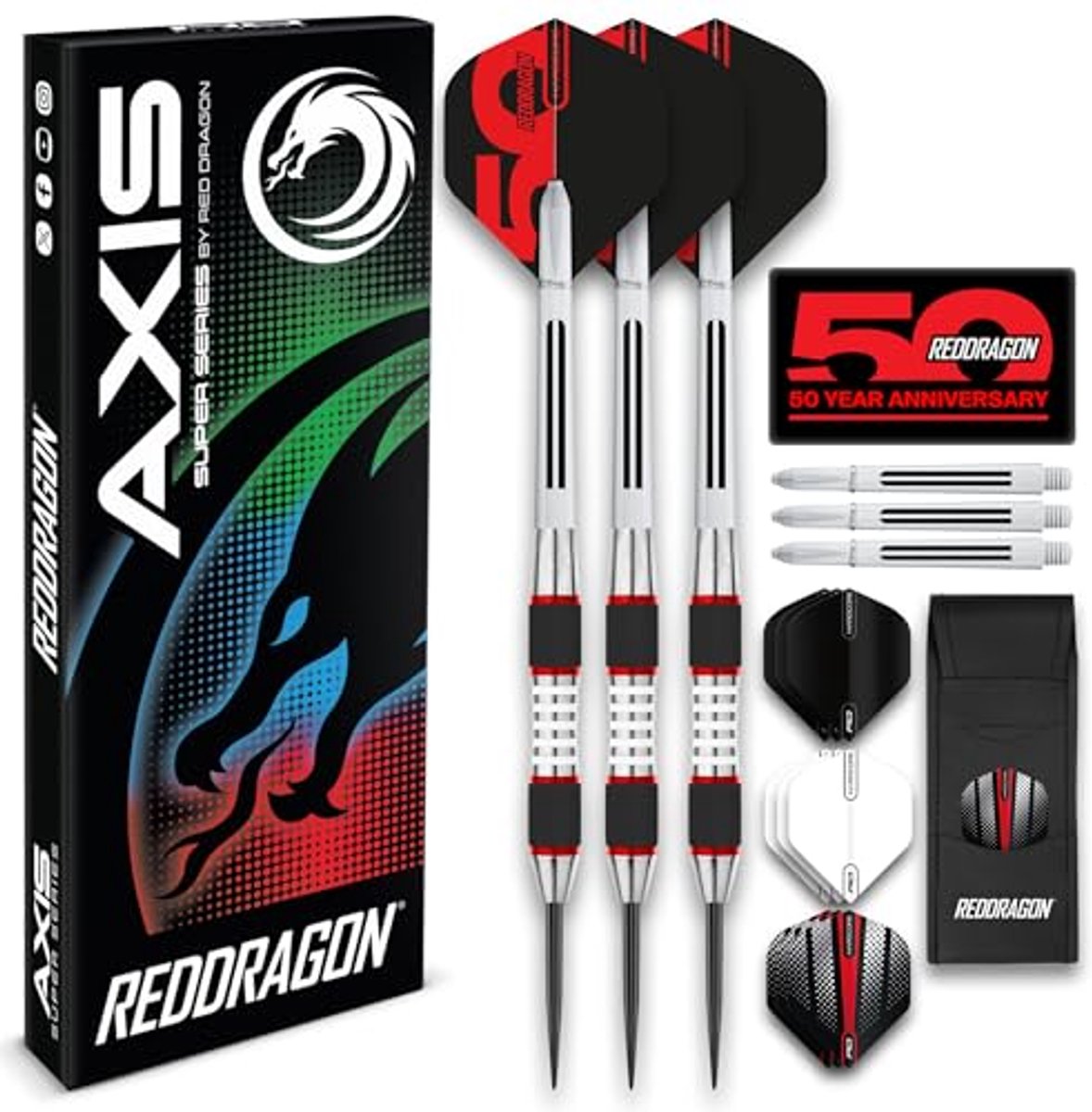 Tungsten Steel Darts - Dartpijlen Set - Precisie Werpen - Premium Kwaliteit - 28 gram - Wit
