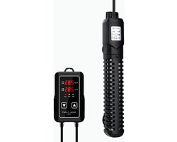 Aquarium Verwarming - Vis Verwarmer - Stabiele Watertemperatuur - Dubbel Alarmsysteem - 500W - Zwart