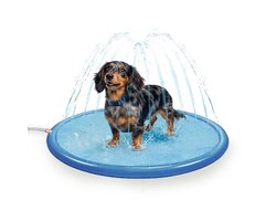 Coolpets Mat met Sprinklers – 100 cm – Met Sproeiers – Hondendouche - Bad - Water - Speelgoed - Fontein - Verkoeling - Zwembad - Hond
