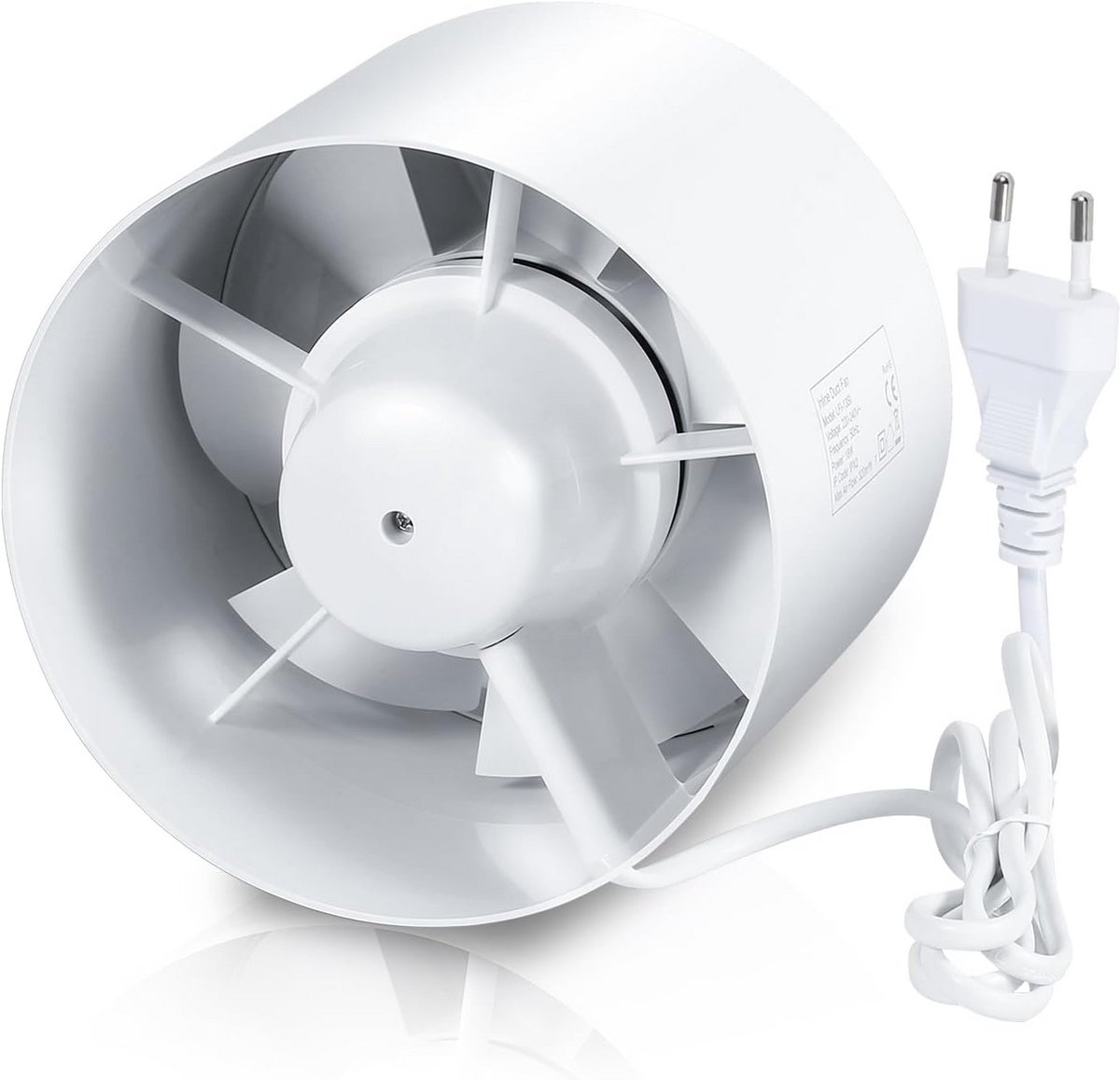 Buisventilator Badkamer - Afzuigventilator Keuken - Luchtkwaliteit Verbeteren - Geïntegree