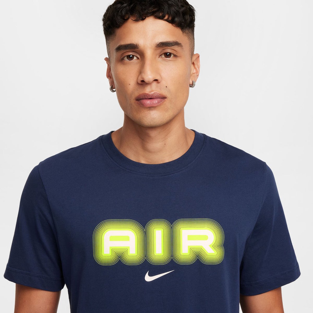 Nike Air Graphic T-Shirt T-shirt XXL /Neon Nike Air Lifestyle Blauw