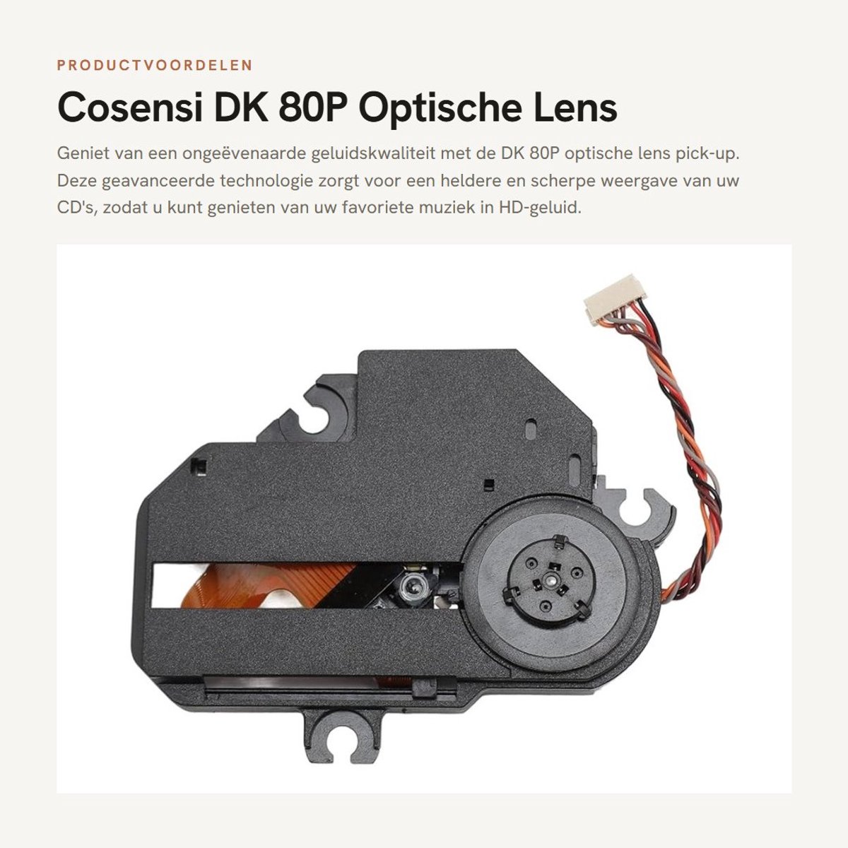 Dailygoods - DK 80P Optische Lens Pick-up voor Superieure Leeskwaliteit