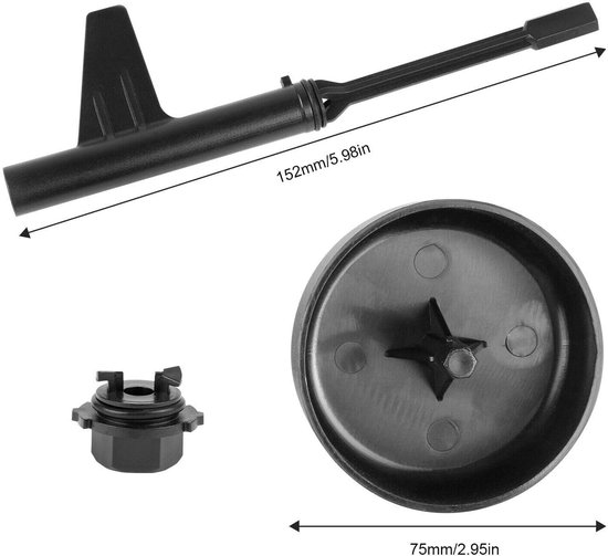 Allecto - Versnellingsbakolie vulmachine - Transmissieolie vulgereedschap - Voor olieverversing - Compact formaat - Geschikt voor 725.0 - 9 versnel... van Merkloos — afbeelding 4
