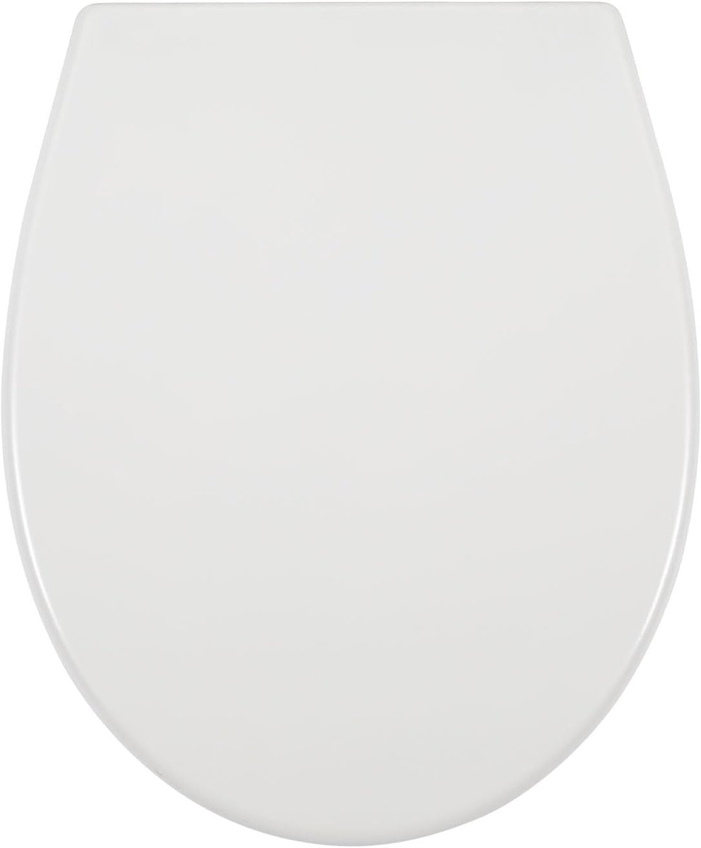 Toiletbril - Zitting Deksel - Badkamer Comfort - Soft-close Snelontgrendeling - 45.5 cm - Wit
