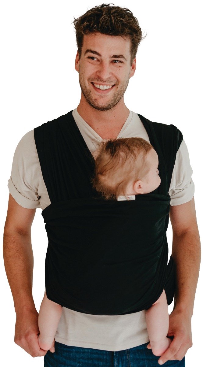 Babylonia Tricot Slen Organic Draagdoek Baby - 500 cm - Black van Babylonia — afbeelding 5