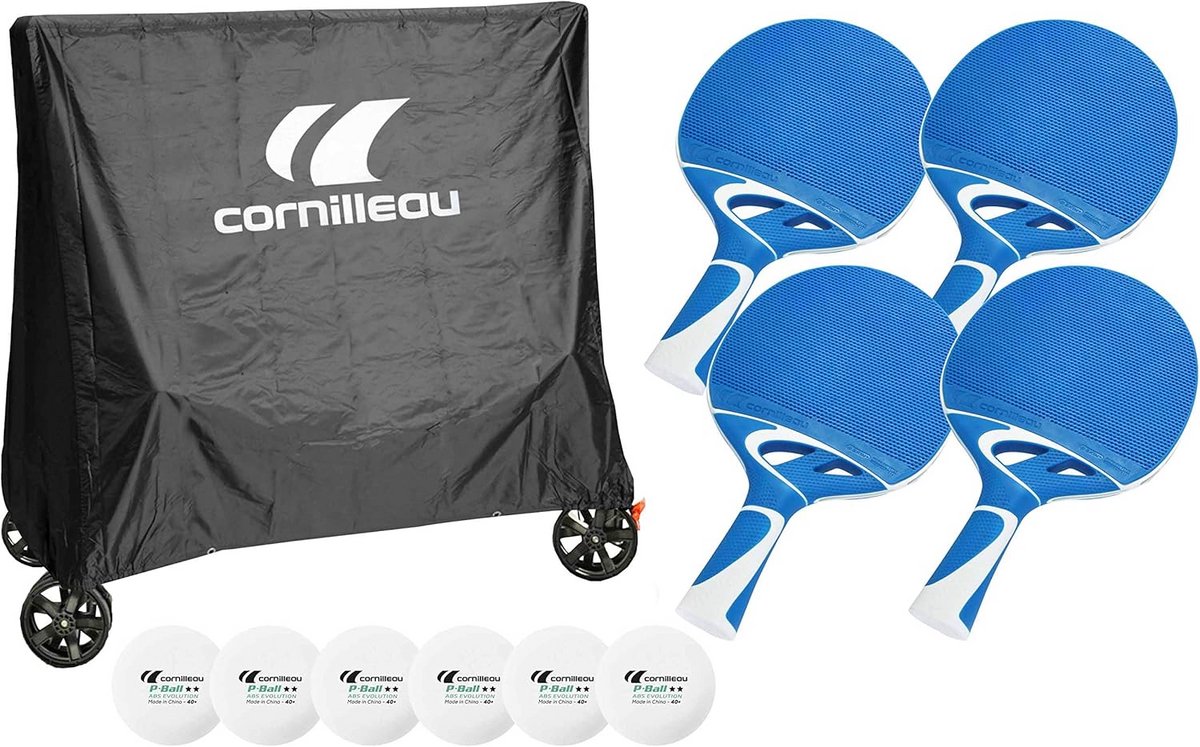 Tafeltennis Accessoireset - Sport Pack - Tafeltennis Spelen - Inclusief Tafelhoes - 4 Batten 6 Ballen - Diverse