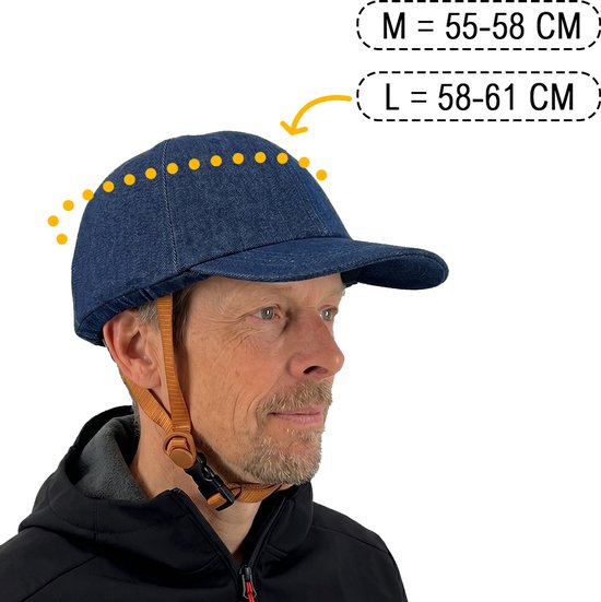Vizorz SwitchCap fietshelm - Blue Denim Cap van Vizorz — afbeelding 2