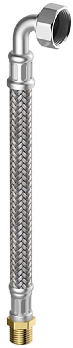 Flamco Meiflex Panzerslang Verwarming 1 inch AG x 1" Bocht, 700 mm, M4327.0134.70