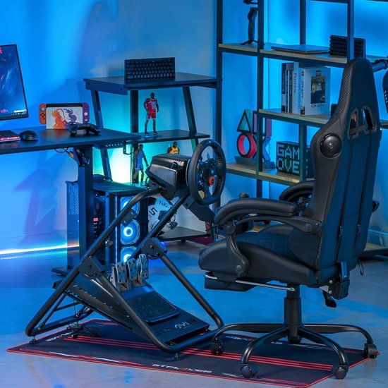 Stuurstandaard - Sim Racing Standaard - Race Simulators - Volledig Verstelbaar - 65 x 54 x 63 cm - Zwart — afbeelding 5