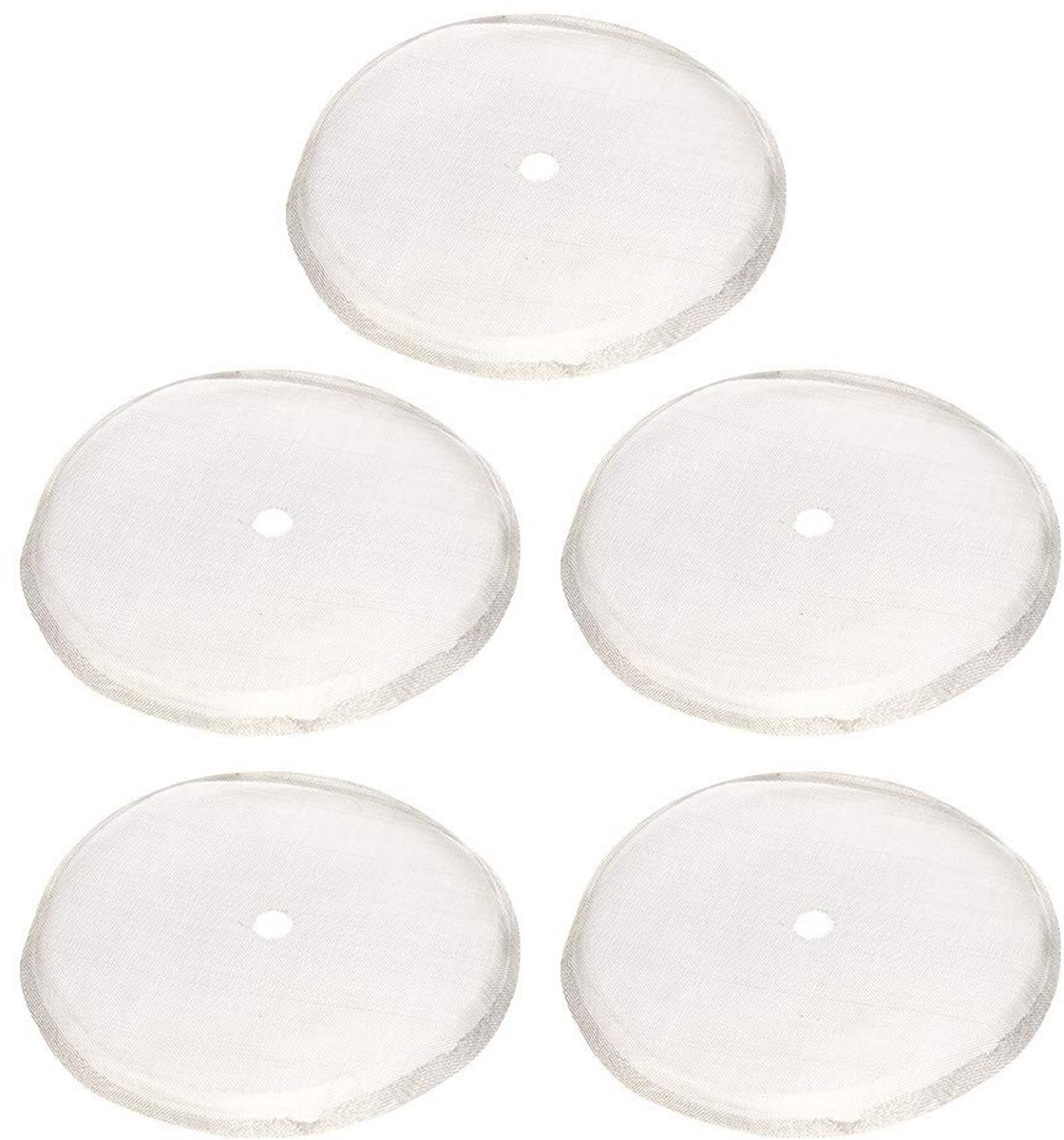 Dailygoods- Koffiefilters Herbruikbaar - 5 Stuks - Roestvrij Staal - Koffiefilternet - Voor Koffiezetapparaat - Diameter 8,5 cm - Koffiefilter