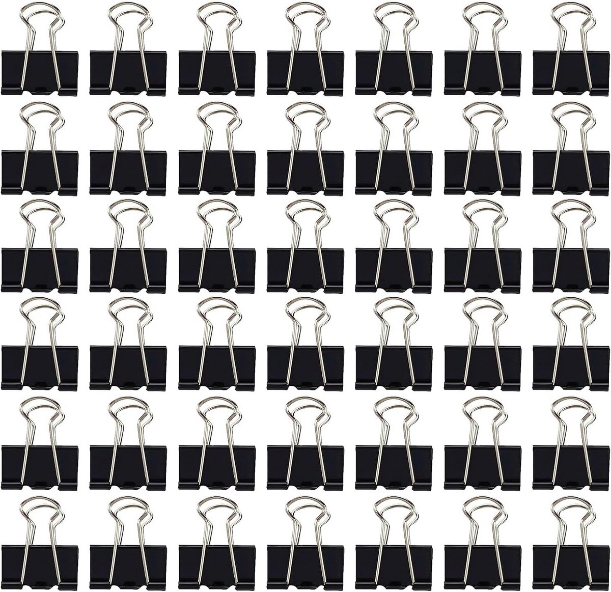 Vouwbare Klemmen - Papierklemmen Binderclips - Documenten Organiseren - Roestbestendig Metaal - 42 Stuks 25mm - Assorti
