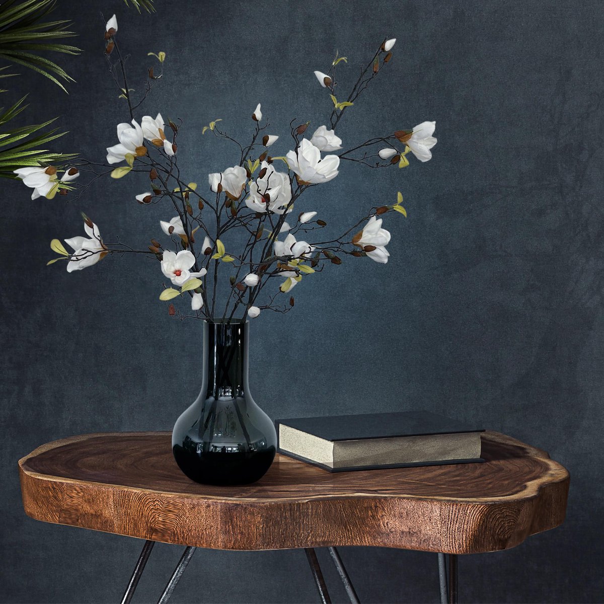 Kunstbloemen - Magnolia takken cr√®me x 4 - 105cm