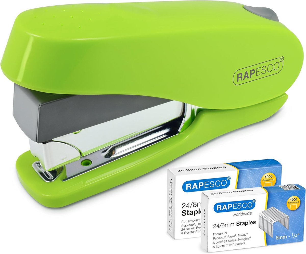 Nietmachine - Bureau machine - Papier nieten - Minder inspanning mechanisme - 50 vel capaciteit - Groen