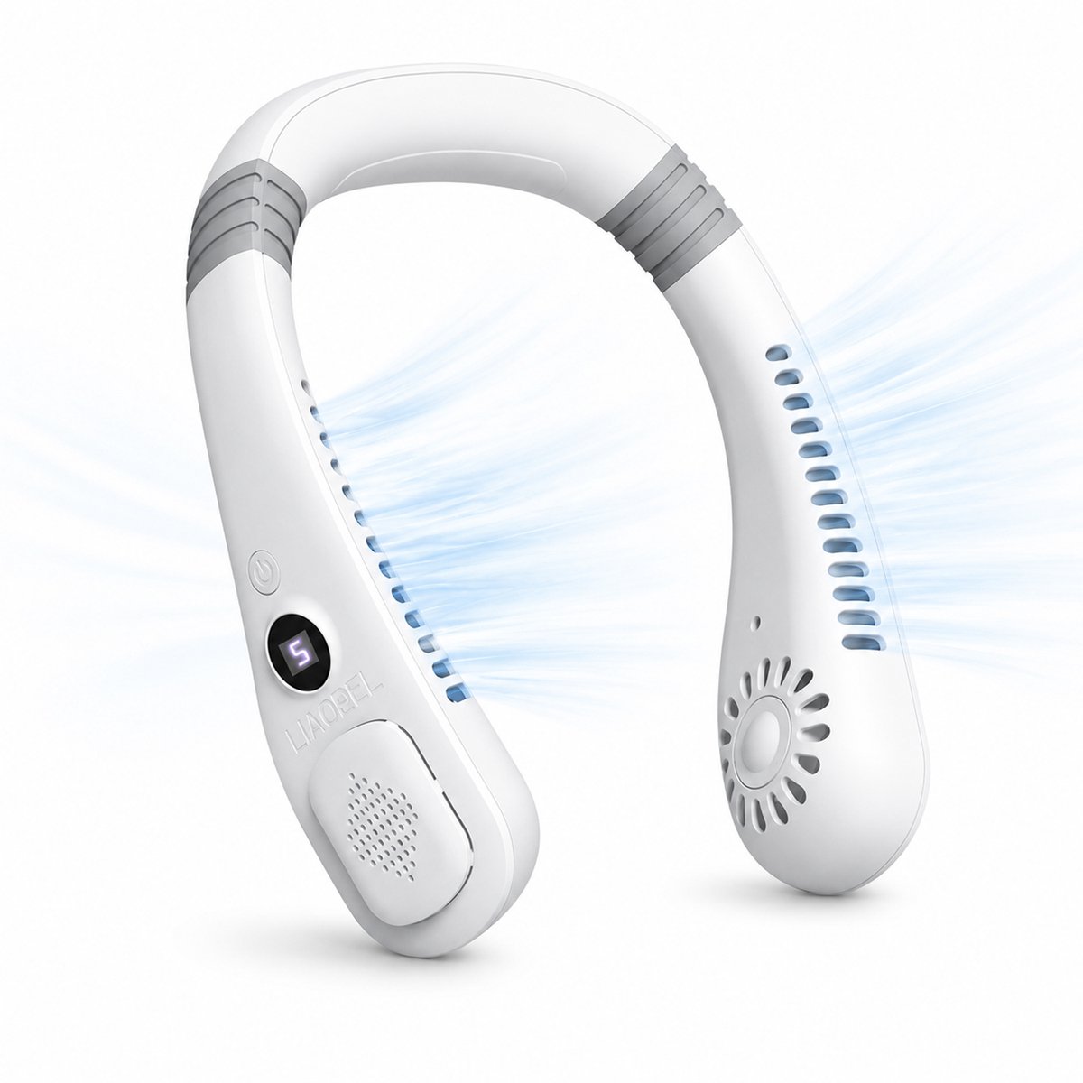 USB Oplaadbare Nekventilator - Handsfree, Sterke Wind, Mini & Draagbaar - voor Buiten - 1 Stuk